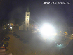 Náměstí, koste sv. Markéty