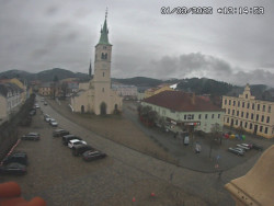 Náměstí, koste sv. Markéty