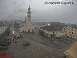 Náměstí, koste sv. Markéty