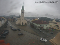 Náměstí, koste sv. Markéty