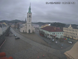 Náměstí, koste sv. Markéty