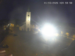 Náměstí, koste sv. Markéty