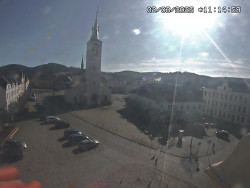 Náměstí, koste sv. Markéty