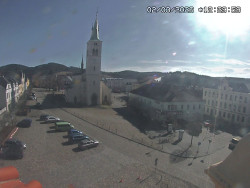 Náměstí, koste sv. Markéty