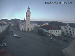 Náměstí, koste sv. Markéty