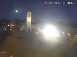 Náměstí, koste sv. Markéty