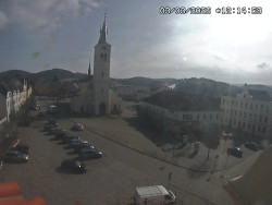 Náměstí, koste sv. Markéty