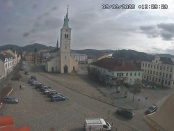 Náměstí, koste sv. Markéty