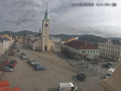 Náměstí, koste sv. Markéty