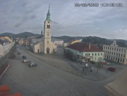 Náměstí, koste sv. Markéty