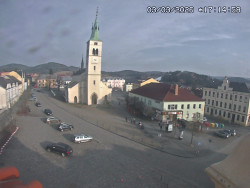 Náměstí, koste sv. Markéty