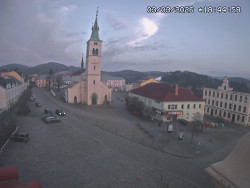 Náměstí, koste sv. Markéty