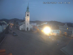 Náměstí, koste sv. Markéty