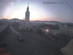 Náměstí, koste sv. Markéty