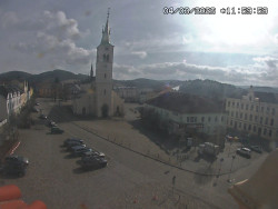 Náměstí, koste sv. Markéty