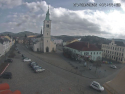 Náměstí, koste sv. Markéty