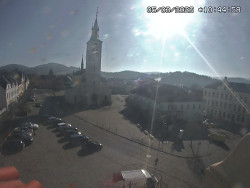 Náměstí, koste sv. Markéty