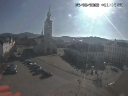 Náměstí, koste sv. Markéty