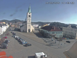 Náměstí, koste sv. Markéty