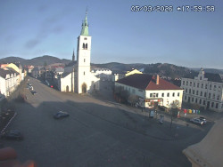 Náměstí, koste sv. Markéty