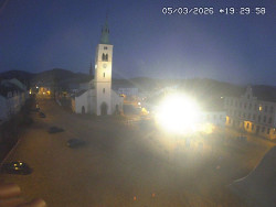 Náměstí, koste sv. Markéty