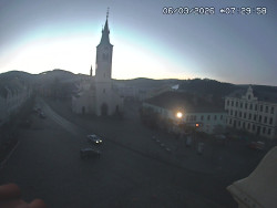 Náměstí, koste sv. Markéty