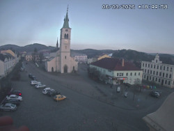 Náměstí, koste sv. Markéty