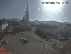 Náměstí, koste sv. Markéty