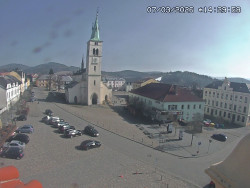 Náměstí, koste sv. Markéty