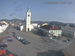 Náměstí, koste sv. Markéty