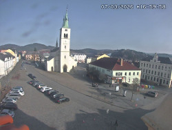 Náměstí, koste sv. Markéty