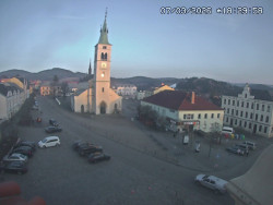 Náměstí, koste sv. Markéty