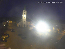 Náměstí, koste sv. Markéty