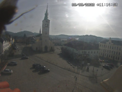 Náměstí, koste sv. Markéty