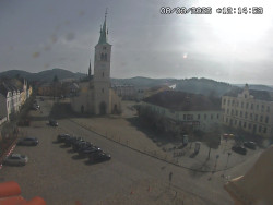 Náměstí, koste sv. Markéty