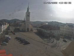 Náměstí, koste sv. Markéty