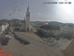 Náměstí, koste sv. Markéty