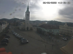 Náměstí, koste sv. Markéty