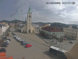 Náměstí, koste sv. Markéty