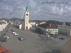 Náměstí, koste sv. Markéty