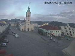 Náměstí, koste sv. Markéty