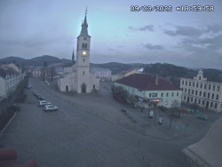 Náměstí, koste sv. Markéty