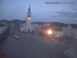 Náměstí, koste sv. Markéty