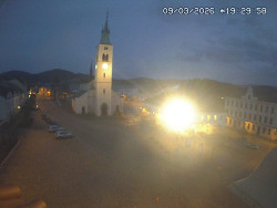 Náměstí, koste sv. Markéty