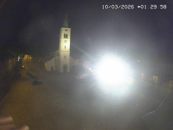 Náměstí, koste sv. Markéty