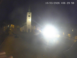 Náměstí, koste sv. Markéty