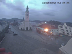 Náměstí, koste sv. Markéty