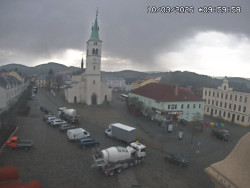 Náměstí, koste sv. Markéty