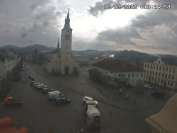 Náměstí, koste sv. Markéty