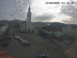 Náměstí, koste sv. Markéty